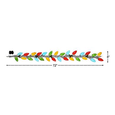 Mr. Christmas 70-inch Retro C9 Bulb Garland Wall Decor
