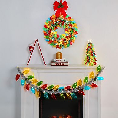Mr. Christmas 70-inch Retro C9 Bulb Garland Wall Decor