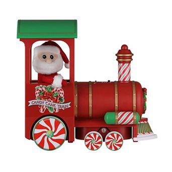 Mr. Christmas Light-Up Musical Candy Cane Train Figurine Table Decor