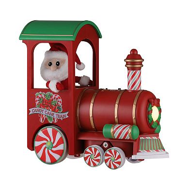 Mr. Christmas Light-Up Musical Candy Cane Train Figurine Table Decor