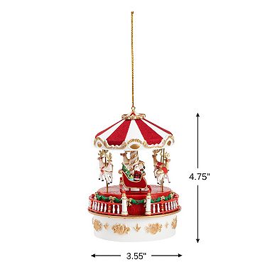 Mr. Christmas Mini Carnival Music Box Carousel Ornament