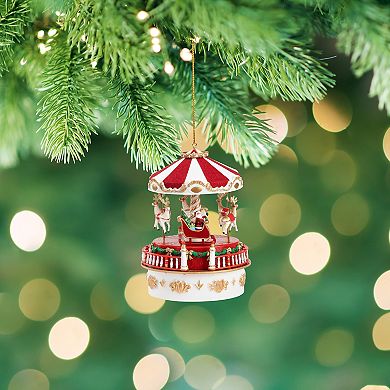 Mr. Christmas Mini Carnival Music Box Carousel Ornament