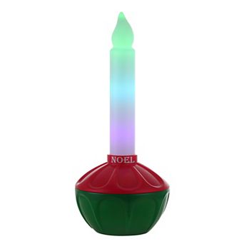 Mr. Christmas Vintage Blow Mold Bubble Light with Noel Decal 24 in