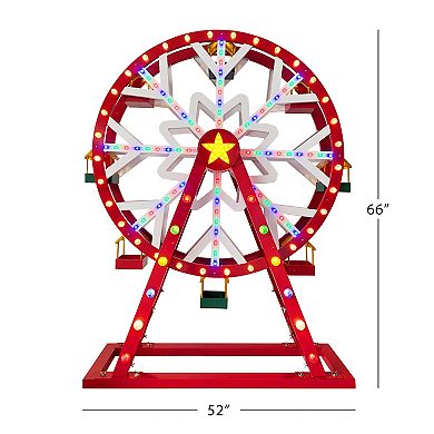 Mr Christmas 5.5-ft. Light-Up Ferris Wheel Outdoor Decor