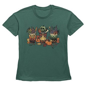 Women's Disney Villains Autumn Drinks Graphic Tee