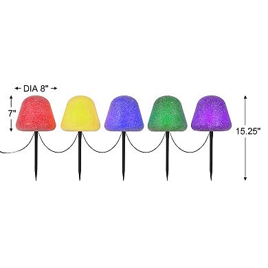 Mr Christmas 8-in. Oversized Sugared Gumdrop Pathway Lights