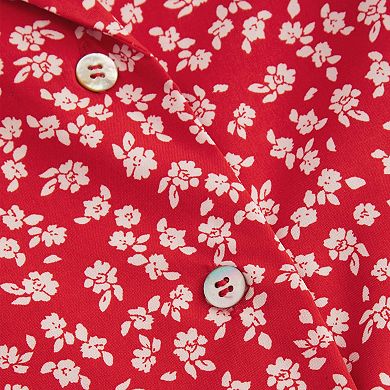 Women Crop Tops V Neck Short Tops Summer Floral T Shirt Bowknot Tops