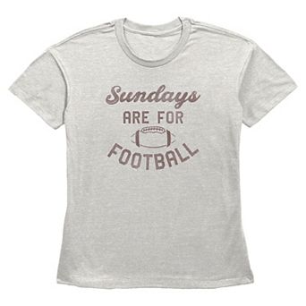 Women's Sundays Are For Football Short Sleeve Basic Fit Tee