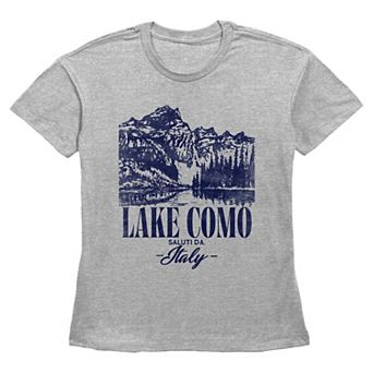 Women's Lake Como Scene Short Sleeve Basic Fit Graphic Tee