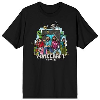 Men's Minecraft Movie Characters Graphic Tee