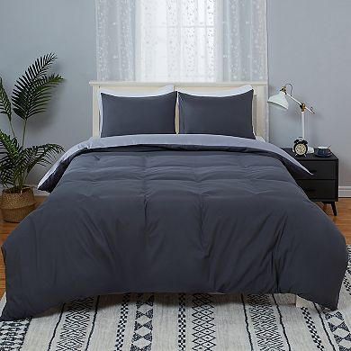 Garvee Reversible Duvet Cover Set Dual-Sided AB Design with Invisible Zipper