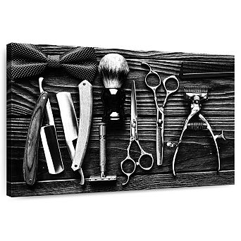 Monochrome Tools For Hair Wall Art