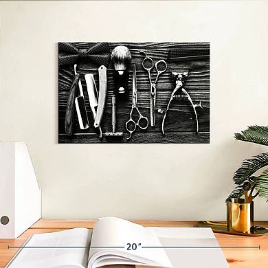 Monochrome Tools For Hair Wall Art