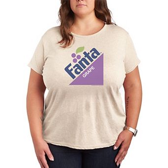 Plus Size Fanta Grape Retro Logo Graphic Tee