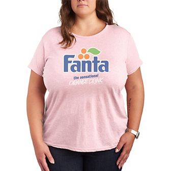 Plus Size Fanta The Sensational Orange Drink Retro Graphic Tee
