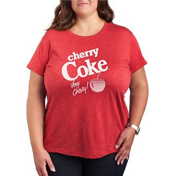 Plus Size Women's Cherry Coke Very Cherry! Graphic Tee