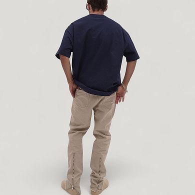 Men's Classic Short Sleeve Crew Neck T-Shirt with Relaxed Fit and Timeless Style