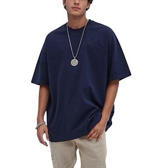 Men's Classic Short Sleeve Crew Neck T-Shirt with Relaxed Fit and Timeless Style