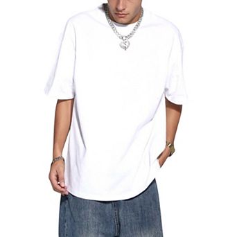 Men's Classic Short Sleeve Crew Neck T-Shirt with Relaxed Fit and Timeless Style