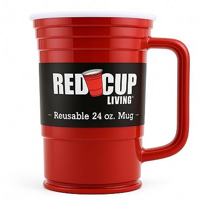 Red Cup Living 24 oz Mug with Handle Reusable Cup