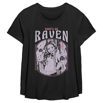 Disney’s Missy Plus Size That’s So Raven Short Sleeve Scoop Hem Flow Tee