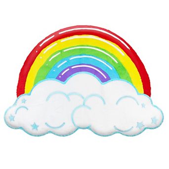 Rainbow Cloud Fluffy Floor Cushion