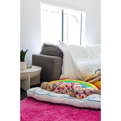 Rainbow Cloud Fluffy Floor Cushion