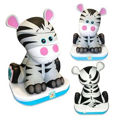 Stack-a-Roos Baby Zebra, Jungle Animal Stacking STEM Toy for Babies, Toddlers