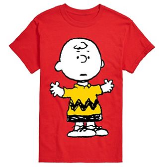 Men's Peanuts Charlie Oversized Graphic Tee