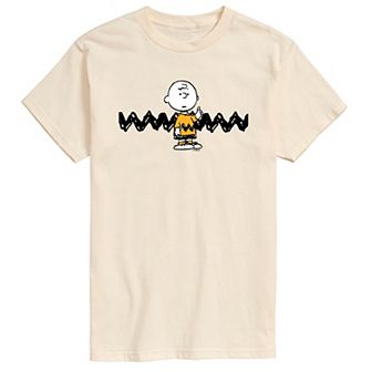 Men's Peanuts Charlie Brown Zigzag Graphic Tee