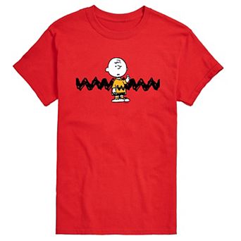 Men's Peanuts Charlie Brown Zigzag Graphic Tee