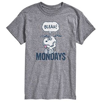 Men's Peanuts Snoopy Bleah Mondays Graphic Tee