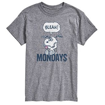 Men's Peanuts Snoopy Bleah Mondays Graphic Tee