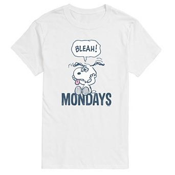 Men's Peanuts Snoopy Bleah Mondays Graphic Tee