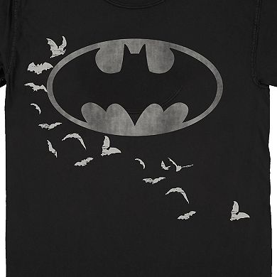 Men's DC Comics Batman Bats Logo & Portrait Graphic Tee