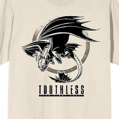 Men's How to Train Your Dragon Toothless Shield Graphic Tee