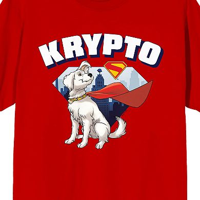 Men's DC Comics Superman 2025 Krypto Skyline Graphic Tee