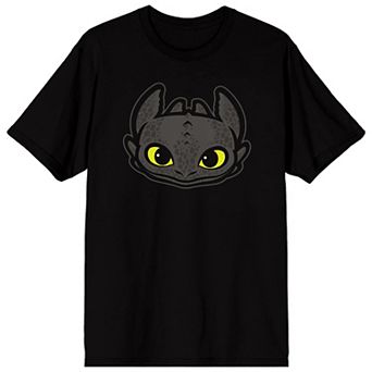 Men's How to Train Your Dragon Toothless Head Graphic Tee
