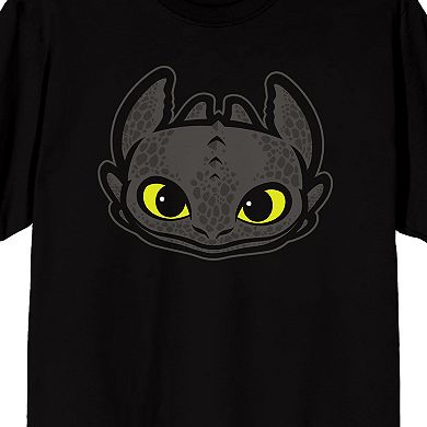 Men's How to Train Your Dragon Toothless Head Graphic Tee