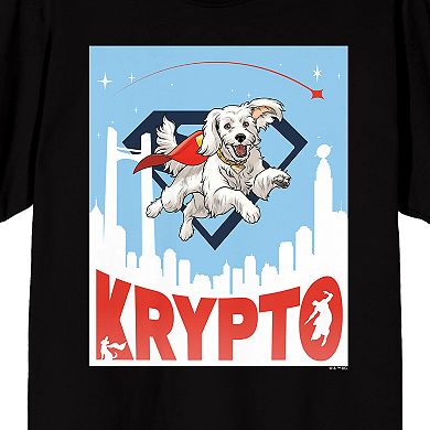 Men's DC Comics Superman 2025 Krypto Flying Graphic Tee