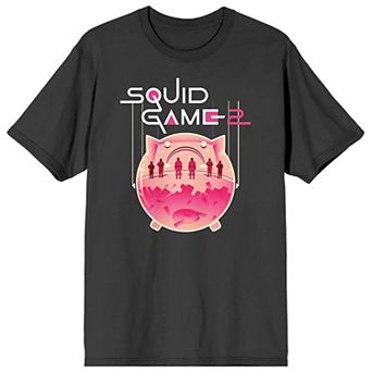 Men's Squid Game Piggy Bank Graphic Tee