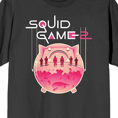 Men's Squid Game Piggy Bank Graphic Tee