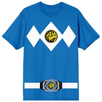 Men's Power Rangers Blue Ranger Cosplay Graphic Tee