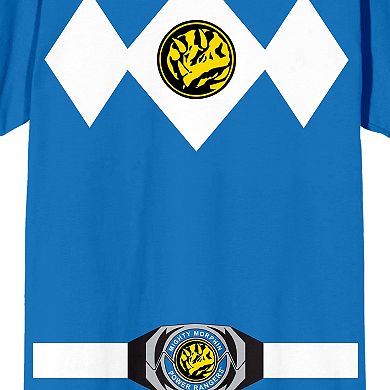 Men's Power Rangers Blue Ranger Cosplay Graphic Tee