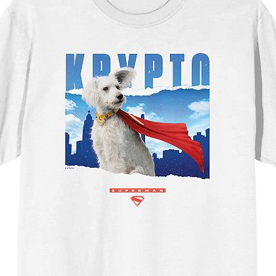 Men's DC Comics Superman 2025 Krypto Pose Graphic Tee
