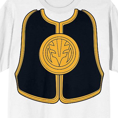 Men's Power Rangers White Ranger Cosplay Graphic Tee
