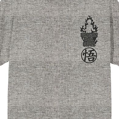 Men's Dragon Ball Super Fiery Silhouette & Kanji Graphic Tee