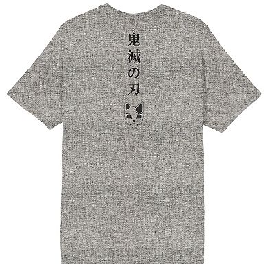 Men's Demon Slayer Tanjiro & Fox Mask Graphic Tee