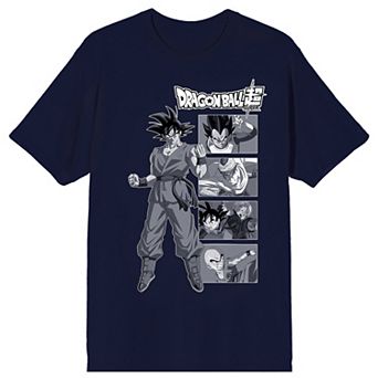 Men's Dragon Ball Super Character Panel Short Sleeve Graphic Tee