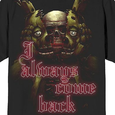Men's Five Nights At Freddy's I Always Come Back Graphic Tee